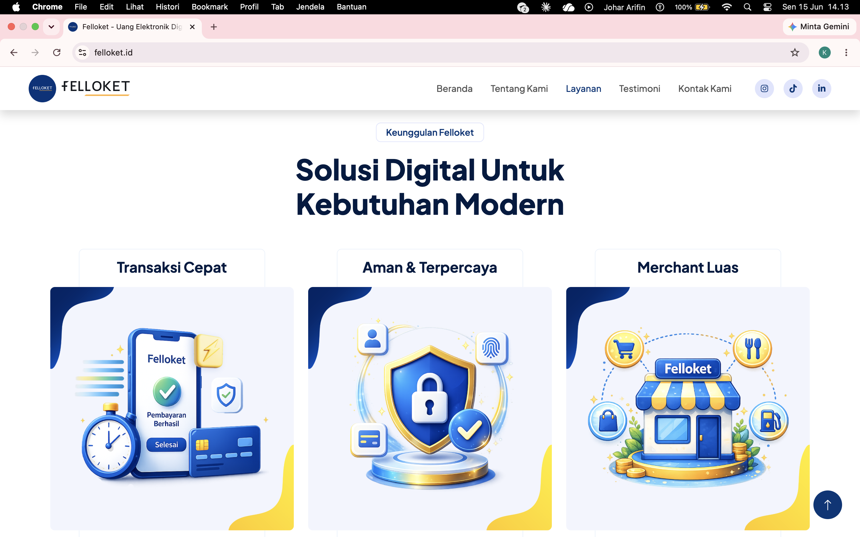 Felloket — Landing Page