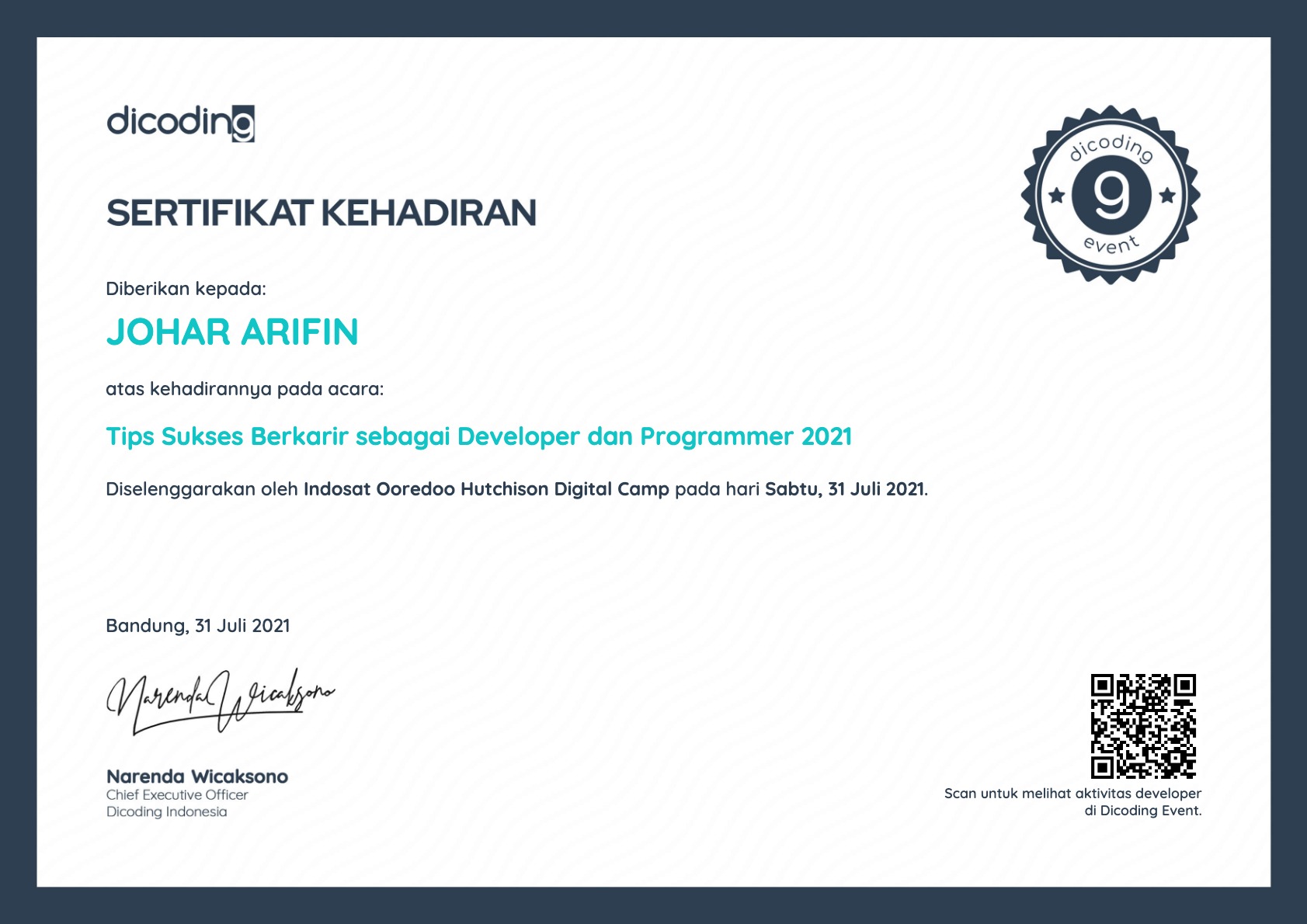 Sertifikat 8